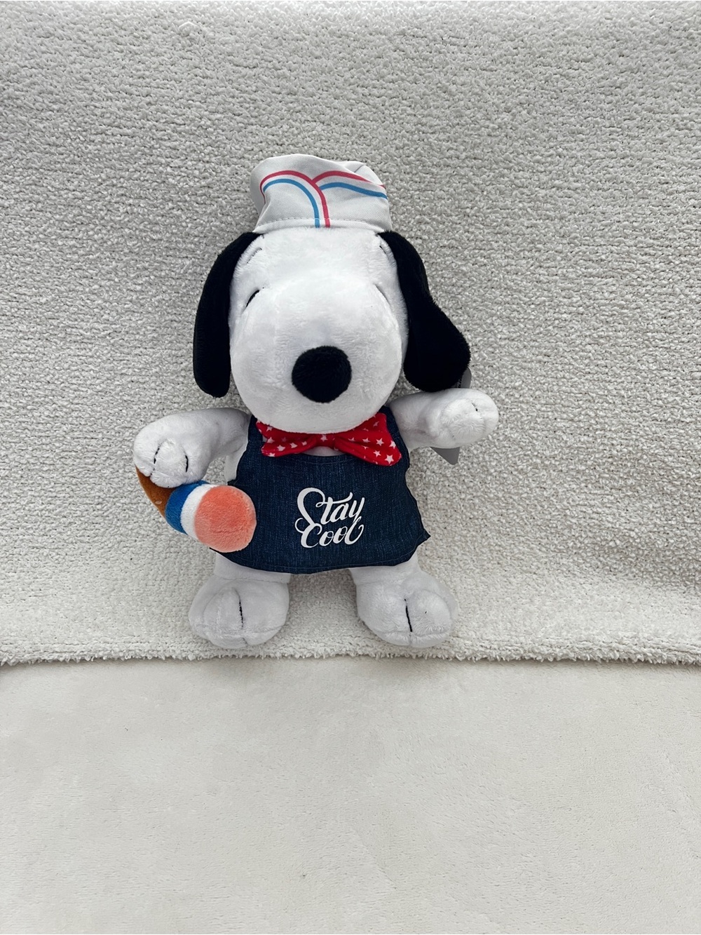 Peanuts Snoopy Ice Cream "Stay Cool" Independence Day Plush 12” Stuffed Animal